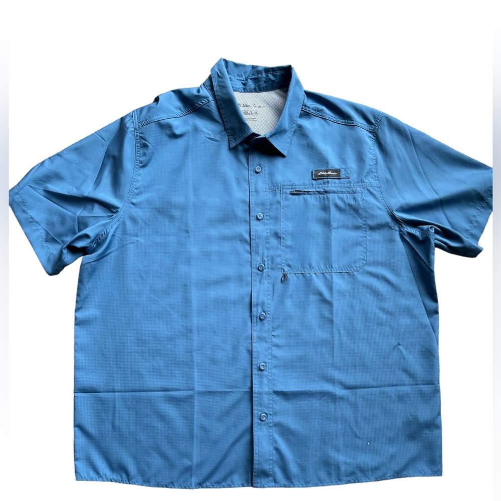 NWOT Men’s Eddie Bauer Button Down Shirt, Hiking, quick drying, vented, travel